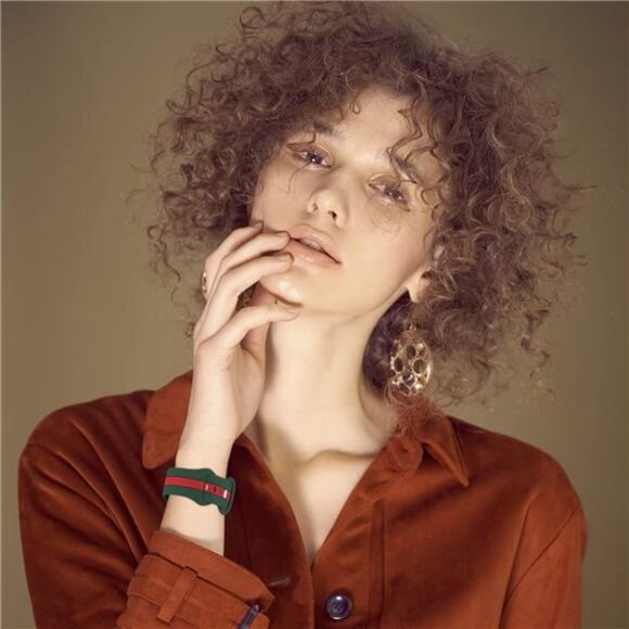 Designer Sport Band Compatible with Apple Watch iWatch Bands Soft Silicone Strap - Picture 3 of 7